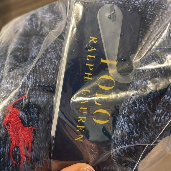 Polo by Ralph Lauren Kids Blue Knit Hat - Picture 8 of 11